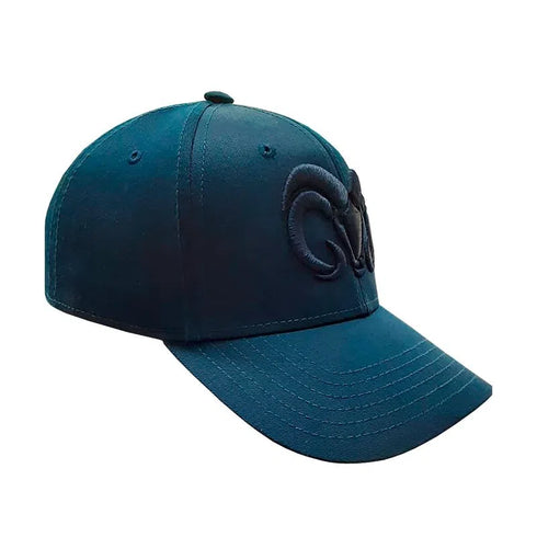 Navy Sheepskin cap with navy logo